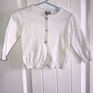 White button sweater